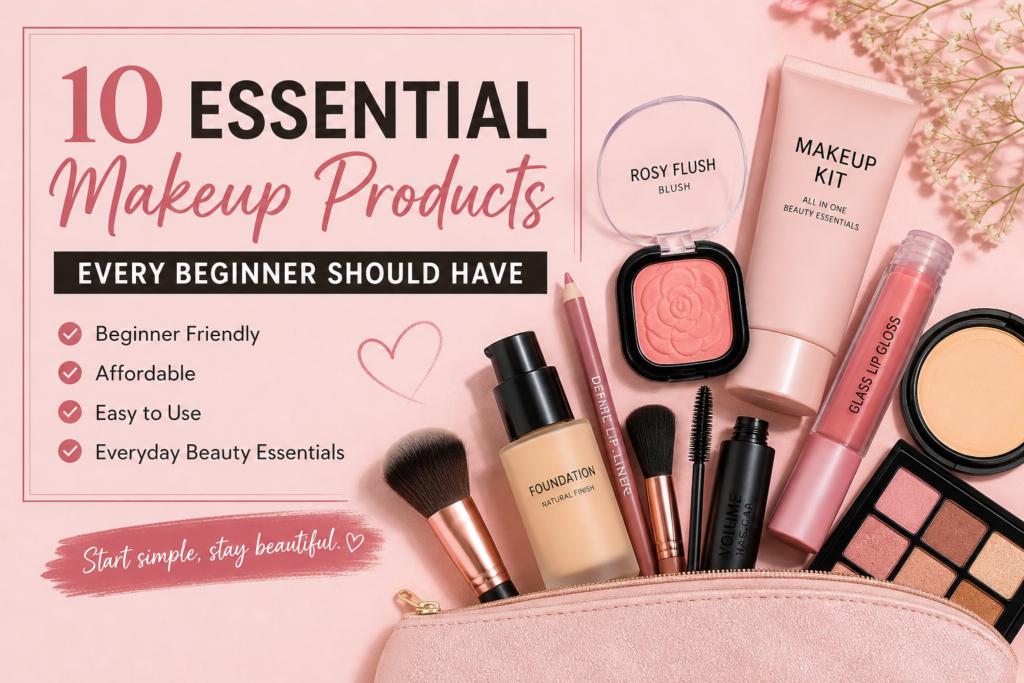 Makeup products for beginners